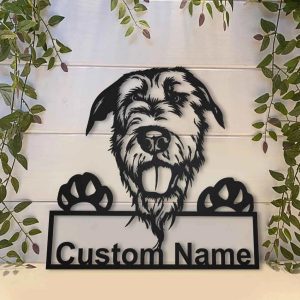 Personalized Irish Wolfhound Sign Art Home Decor Gift for Pet Lover 2