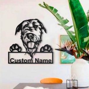 Personalized Irish Wolfhound Sign Art Home Decor Gift for Pet Lover 3