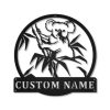 Personalized Koala Bear Horn Metal Sign Art Home Decor Gift for Animal Lover 1