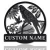 Personalized Macaw Bird Metal Sign Art Home Decor Gift for Animal Lover 1