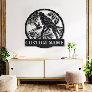 Personalized Macaw Bird Metal Sign Art Home Decor Gift for Animal Lover 4