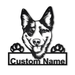 Personalized Metal Australian Cattle Dog Sign Art Home Decor Gift for Pet Lover 1