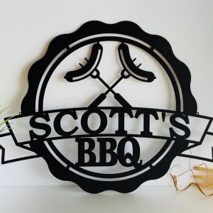 Personalized Metal BBQ Grilling Signs Wall Hanging Home Decor Outdoor Gift for Dad 1