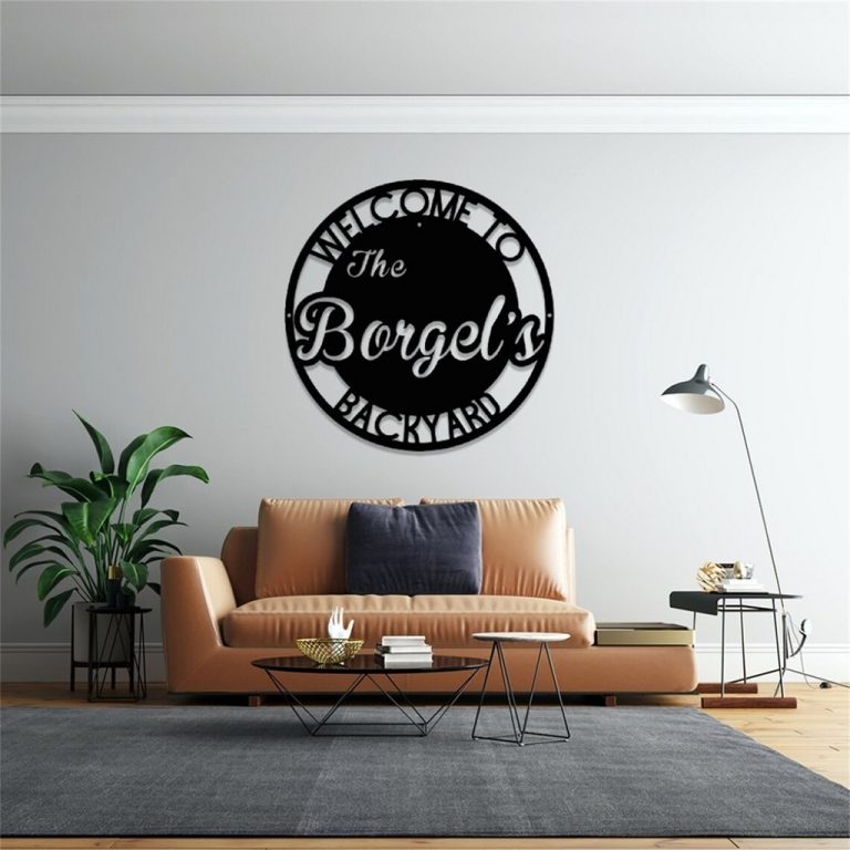 Personalized Metal Backyard Patio Sign Home Bar Decor Outdoor Gift for ...