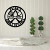Personalized Metal Chill N Grill Sign Outdoor BBQ Decor Gift for Dad 2