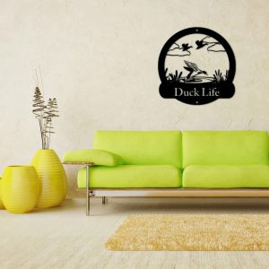 Personalized Metal Duck Hunting Sign Duck Life Signs Wall Decor Home Gifts for Hunter 2