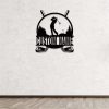 Personalized Metal Golfer Sign Wall Art Custom Golf Name Sign Gift for Dad 2