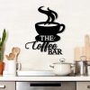 Personalized Metal Kitchen Coffee Station Sign Wall Decor Home Bar