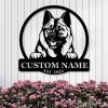 Personalized Norwegian Elkhound Metal Name Sign Gardern Decor Gift for Dog Lovers 1