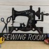 Personalized Sewing Machine Sign Gift for Sewer Sewing Room Decoration 1