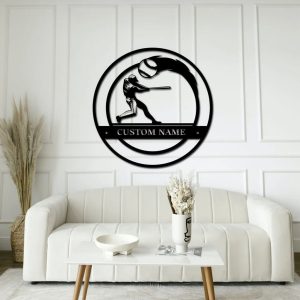 Personalized Softball Metal Sign Gift for Women Home Decor 3