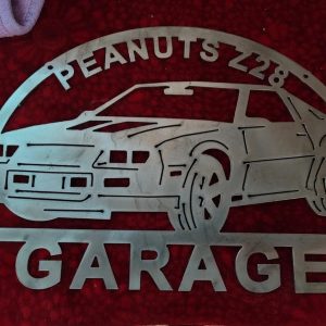 Personalized Third Generation Muscle Car Garage Metal Name Sign Home Decor Gift for Truck Drivers
