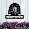 Personalized Tibetan Mastiff Dog Metal Name Sign Gardern Decor Gift for Dog Lovers