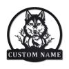 Personalized Wild Wolf Metal Sign Art Home Decor Gift for Animal Lover 1