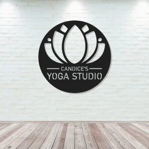 Personalized Yoga Studio Sign Best Yoga Gifts Yoga Room Decor 2