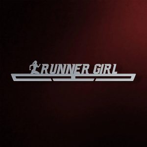 Runner Girl Medal Hanger Display Wall Rack Frame for Wome Running Lover 2