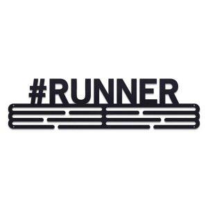 Runner Medal Hanger Holder Display Wall Rack Frame With 12 Hooks For Running Lover