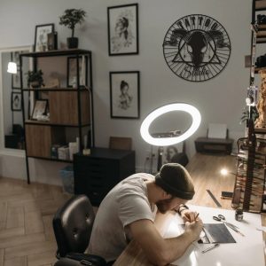 Satan Skull Tattoo Metal Wall Art Laser Cut Metal Signs Tattoo Studio Decor
