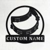 Tambourine Musical Instrument Metal Art Personalized Metal Name Sign Music Room Decor 1
