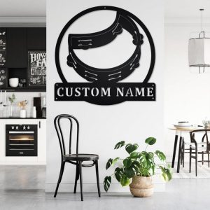 Tambourine Musical Instrument Metal Art Personalized Metal Name Sign Music Room Decor 3