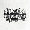 Teacher Split Metal Wall Art Personalized Teacher Name Signs Teacher Home Decor Custom Teacher Appreciation Gift 1