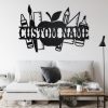 Teacher Split Metal Wall Art Personalized Teacher Name Signs Teacher Home Decor Custom Teacher Appreciation Gift 3