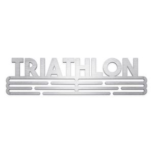 Triathlon Medal Hanger Display Wall Rack Frame With 12 Hooks For Athlete