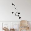 Whiskey Molecule Metal Wall Art Laser Cut Metal Sign Biology Chemistry Art Decor for Room 1