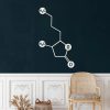 Whiskey Molecule Metal Wall Art Laser Cut Metal Sign Biology Chemistry Art Decor for Room 4