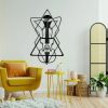 Women and Violin Metal Art Laser Cut Metal Sign Abstract Decor for Room 1