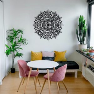 Zen Mandala Metal Wall Art Laser Cut Metal Signs Decor Home Gift for Yoga Lover 3