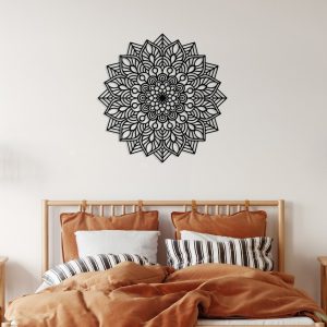 Zen Mandala Metal Wall Art Laser Cut Metal Signs Decor Home Gift for Yoga Lover 5