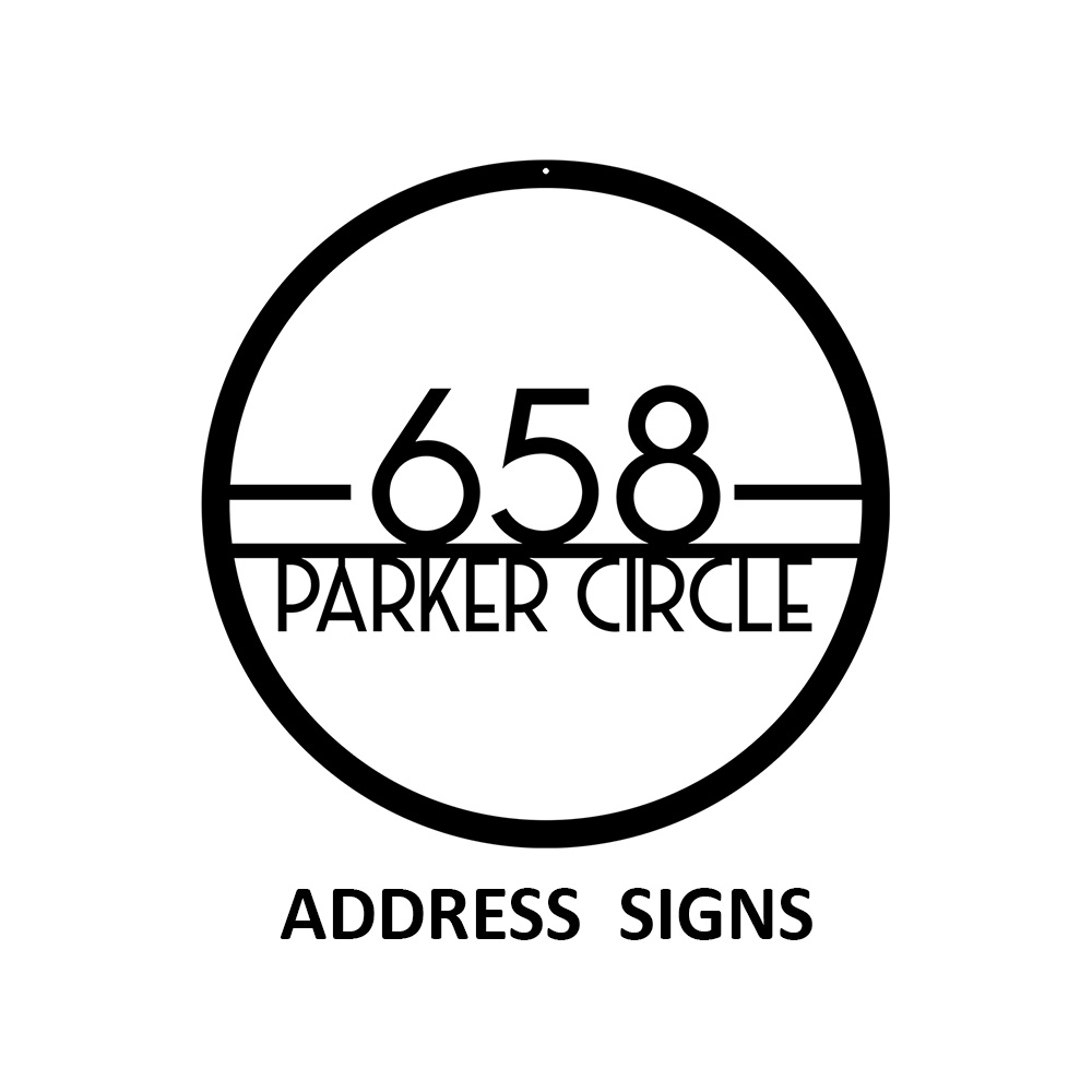 address signs