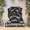 Affenpinscher Dog Metal Art Personalized Metal Name Sign Decor Home Gift for Dog Lover 2