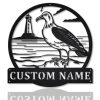 Albatross Bird Metal Art Personalized Metal Name Sign Decor Home Gift for Animal Lover 1