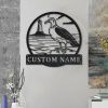 Albatross Bird Metal Art Personalized Metal Name Sign Decor Home Gift for Animal Lover 2