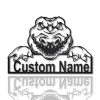 Alligator Metal Art Personalized Metal Name Sign Decor Home Gift for Animal Lover 1