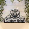 Alligator Metal Art Personalized Metal Name Sign Decor Home Gift for Animal Lover 2