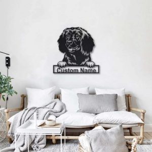 American Water Spaniel Dog Metal Art Personalized Metal Name Sign Decor Home Gift for Dog Lover
