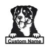 Appenzeller Sennenhund Dog Metal Art Personalized Metal Name Sign Decor Home Gift for Dog Lover 1