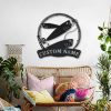 Bait Fish Metal Art Personalized Metal Name Sign Decor Home Fishing Gift for Fisherman 2