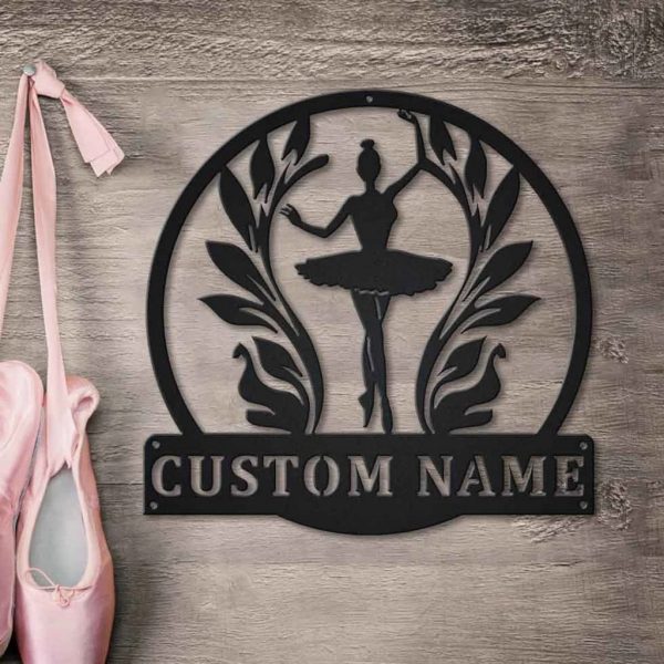 Ballet Dance Sport Metal Sign Personalized Metal Name Signs Home Decor Ballet Lovers Gifts