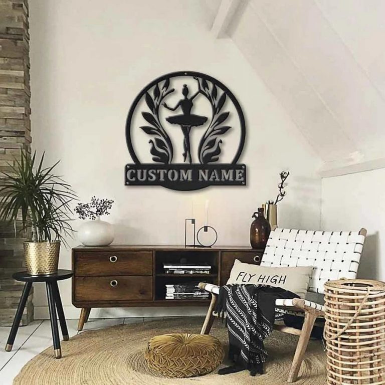 Ballet Dance Sport Metal Sign Personalized Metal Name Signs Home Decor ...