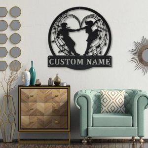 Ballroom Dancing Metal Sign Personalized Metal Name Signs Home Decor Sport Lovers Gifts 3 1