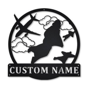 Base Jumping Metal Sign Personalized Metal Name Signs Home Decor Sport Lovers Gifts