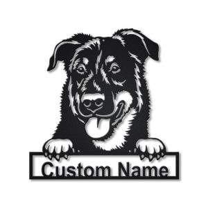 Beauceron Dog Metal Art Personalized Metal Name Sign Decor Home Gift for Dog Lover