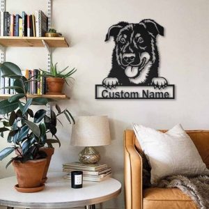 Beauceron Dog Metal Art Personalized Metal Name Sign Decor Home Gift for Dog Lover