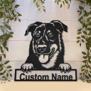 Beauceron Dog Metal Art Personalized Metal Name Sign Decor Home Gift for Dog Lover 3