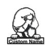 Bedlington Terrier Dog Metal Art Personalized Metal Name Sign Home Decor Gift for Dog Lover 1