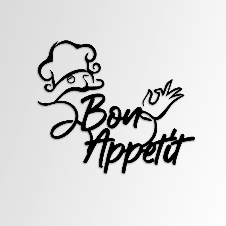 Sticker Bon Appétit Traditional Food - Décoration pour cuisine